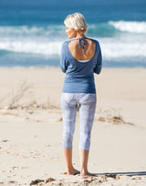 Low Tie Back 3/4 Sleeve Top