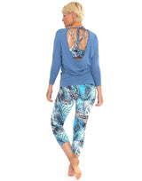 Low Tie Back 3/4 Sleeve Top