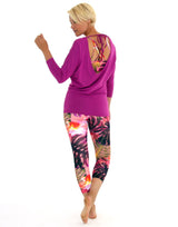 Low Tie Back 3/4 Sleeve Top