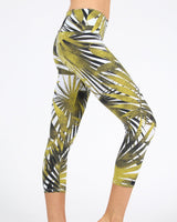 Golden-Leaves-Second-Skin-Leggings-3/4-Length-PT426