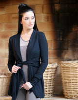 Black-Collar-Jacket-with-Tie-Waist-TL095