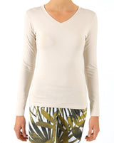 Sand-V-Neck-Long-Sleeve-Top-TL110
