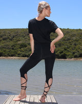 Black-3/4-Leggings-with-Thin-Ties-PT256