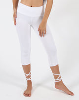 White-3/4-Leggings-with-Thin-Ties-PT256