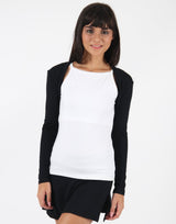 Black-Long-Sleeve-Bolero-Top-TL107
