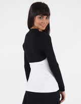 Black-Long-Sleeve-Bolero-Top-TL107