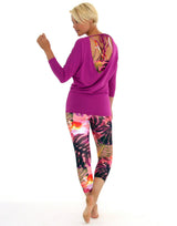 Floral-Bodysculpt-7/8-Length-Legging-PT358