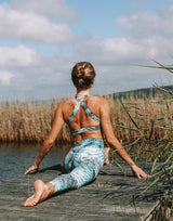 Green-Snake-Skin-Bodysculpt-X-Back-Yoga-Bra-TS371