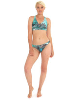 Green-Snake-Skin-Bodysculpt-X-Back-Yoga-Bra-TS371