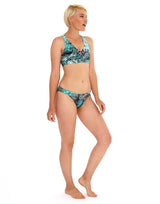 Green-Snake-Skin-Bodysculpt-X-Back-Yoga-Bra-TS371