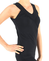 Black-Sleeveless-V-Neck-Top-TS054