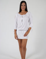 White-Dress-Top-With-Split-Sleeves-AC068