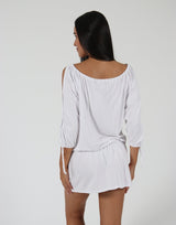 White-Dress-Top-With-Split-Sleeves-AC068