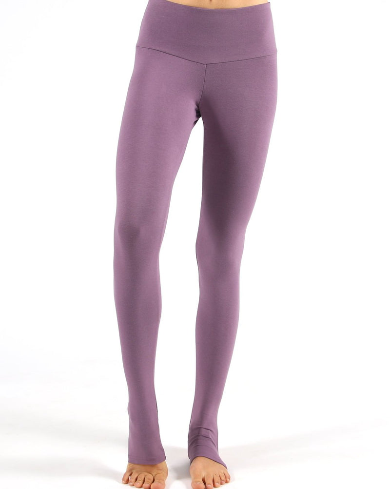 Aubergine-Cotton-Rich-Open-Heel-Yoga-Leggings-PL233