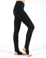 Black-Cotton-Rich-Open-Heel-Yoga-Leggings-PL233