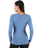 Blue-Horizon-Long-Sleeve-Wrap-Top-with-Ruched-Side--TL050