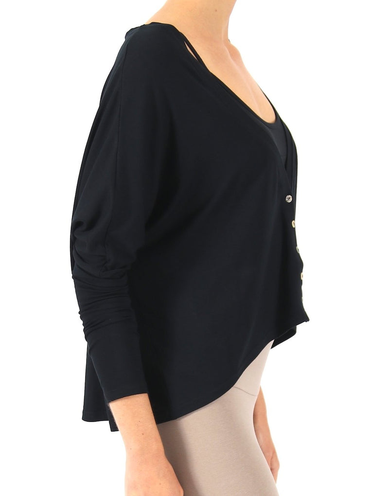 Black-Short-Oversize-Cardi-Drape-TL109