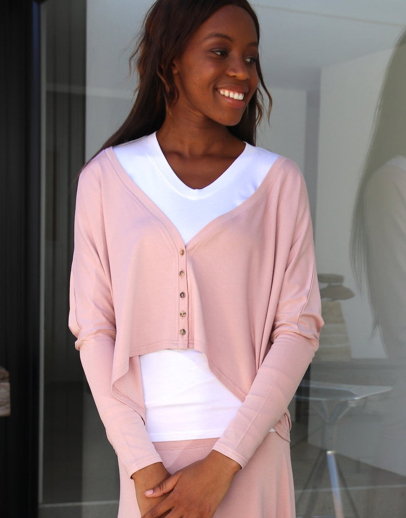 Rose-Short-Oversize-Cardi-Drape-TL109